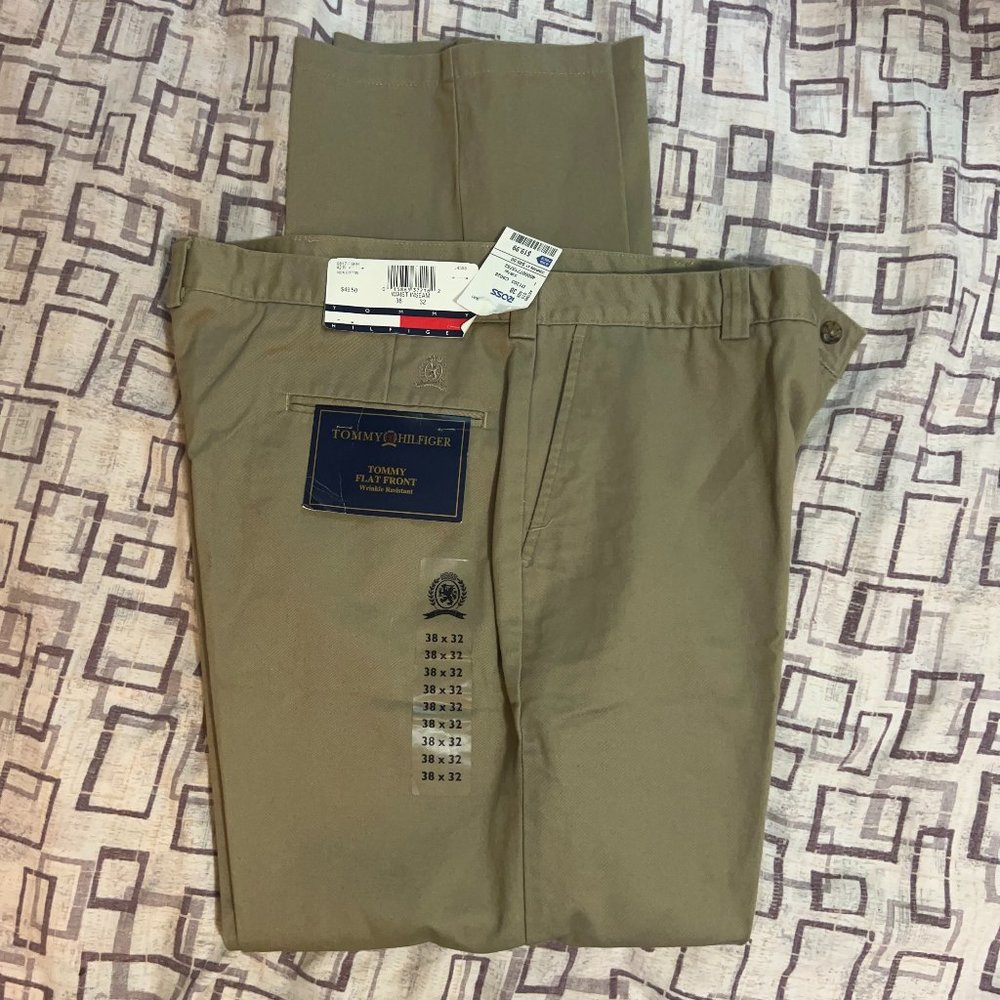Tommy Hilfiger Mens Khaki Pants, Size 38 x 32